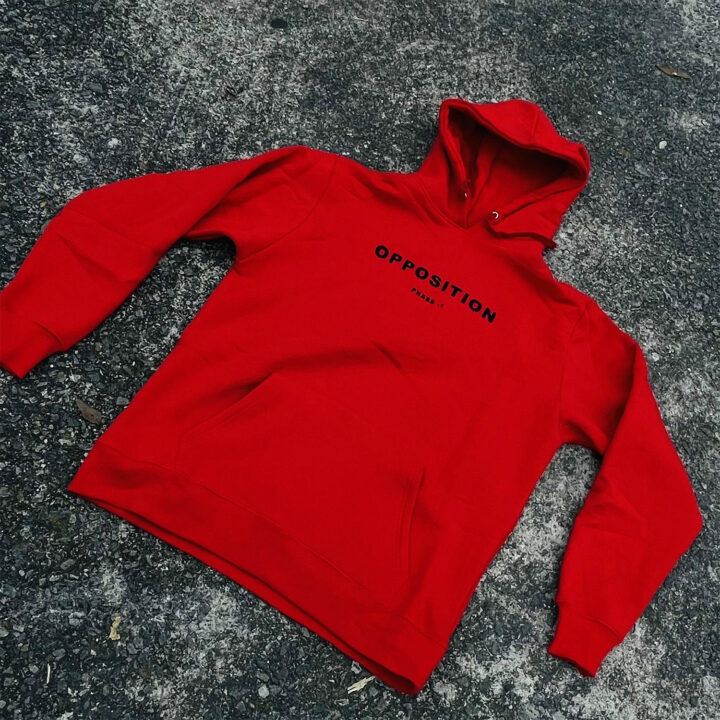 OPPOSITION_V1 HOODIE – RAGER RED